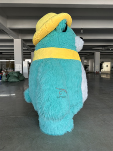 Customized Bear Mascot Costume Inflatable Plush Teddy Bear Costumes Cosplay Halloween Mascot Dress for Sale