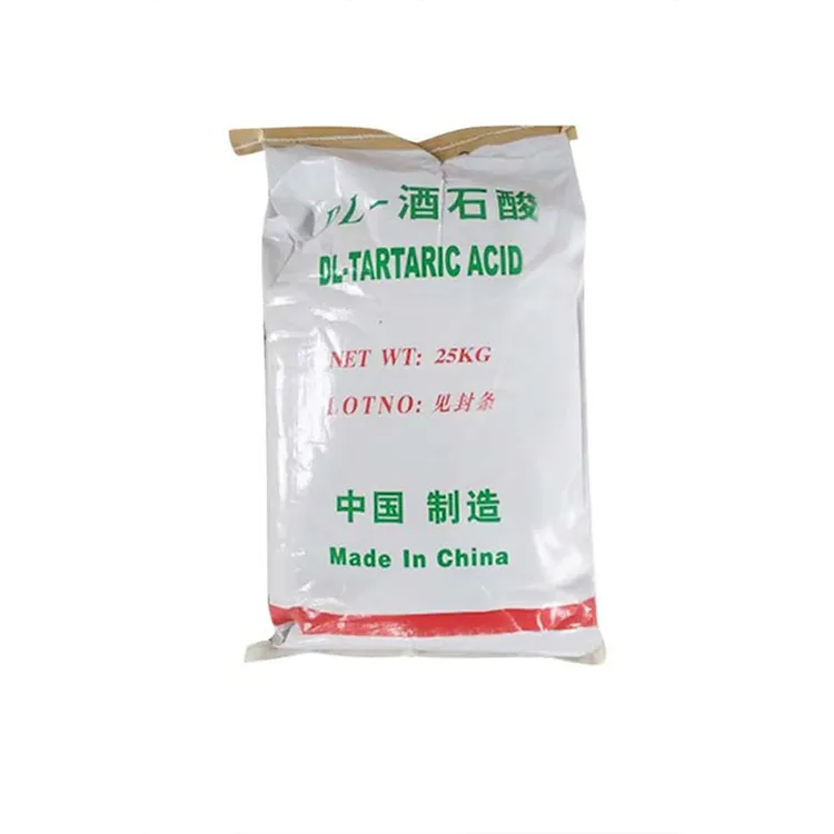 Mejor servicio y bajo precio polvo de ácido tartárico bolsa de 25kg Muestra disponible Suministro de fábrica 99,5
