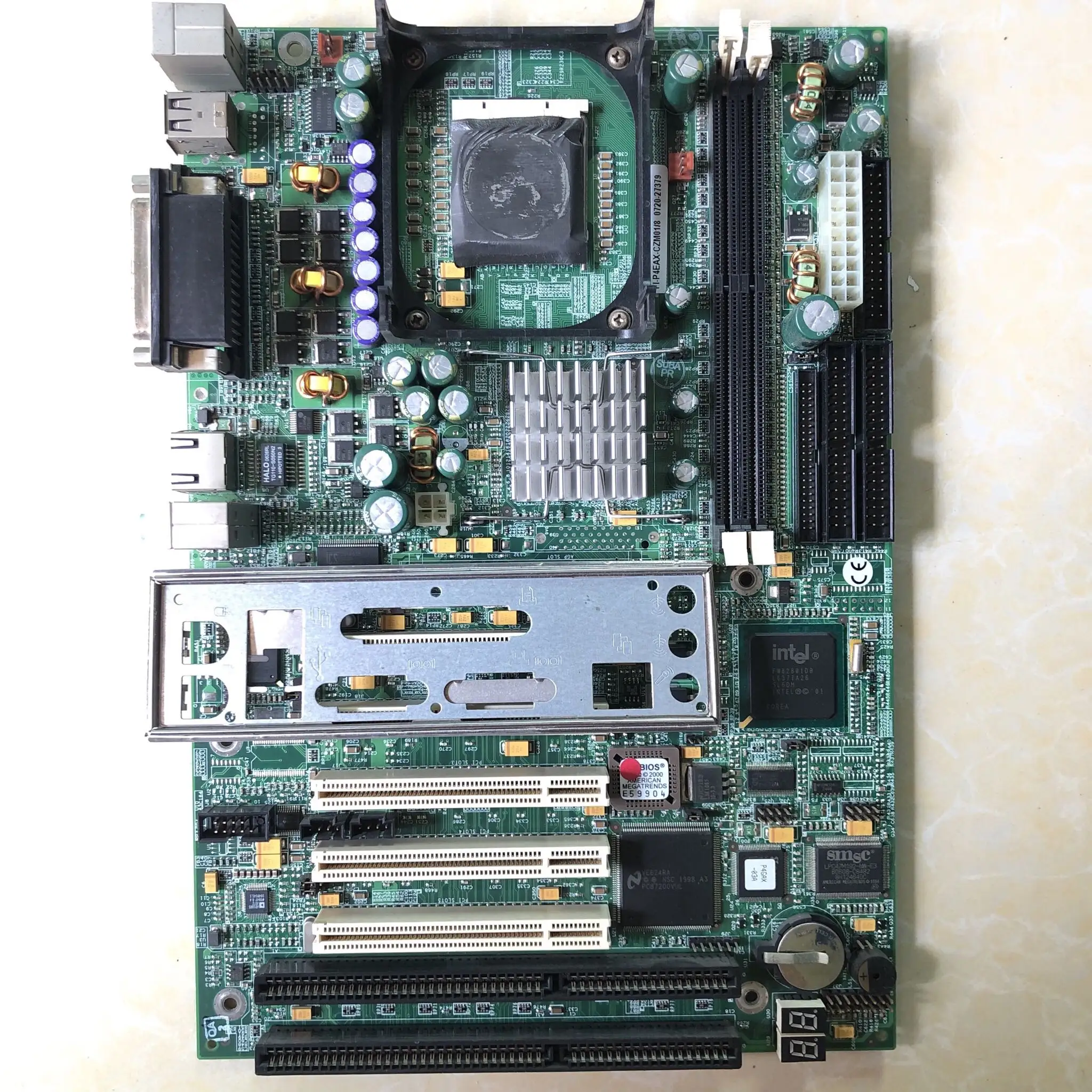 model FI-P4EAX-CZM01/8 socket 478 ddr400 motherboards with 2 ISA slot and 1 LAN run winxp win98 dos 6.22 linux system