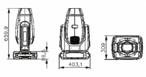 1200W LED bswf di chuyển đầu hiệu ứng sân khấu mô hình chùm ánh sáng sân khấu với các chương trình tự động điều khiển và bảo vệ IP20 - Product Image 6