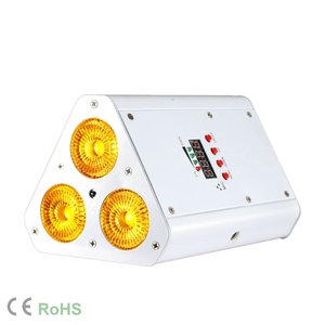 ไฟเฟรสเนล DMX ไร้สายแบบใช้แบตเตอรี่6-in-1 UV 3x18W ไฟพาร์ทรงสามเหลี่ยมแบบลิ่ม6-in-1สำหรับมัด - Product Image 1