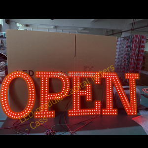 Capital Letters <strong>Led</strong> OPEN Sign 35cm, Aluminum <strong>PCB</strong> Convex Lens RGB Color <strong>Led</strong> Sign Board DC12V 30W Waterproof <strong>Led</strong> Module - Product Image 4