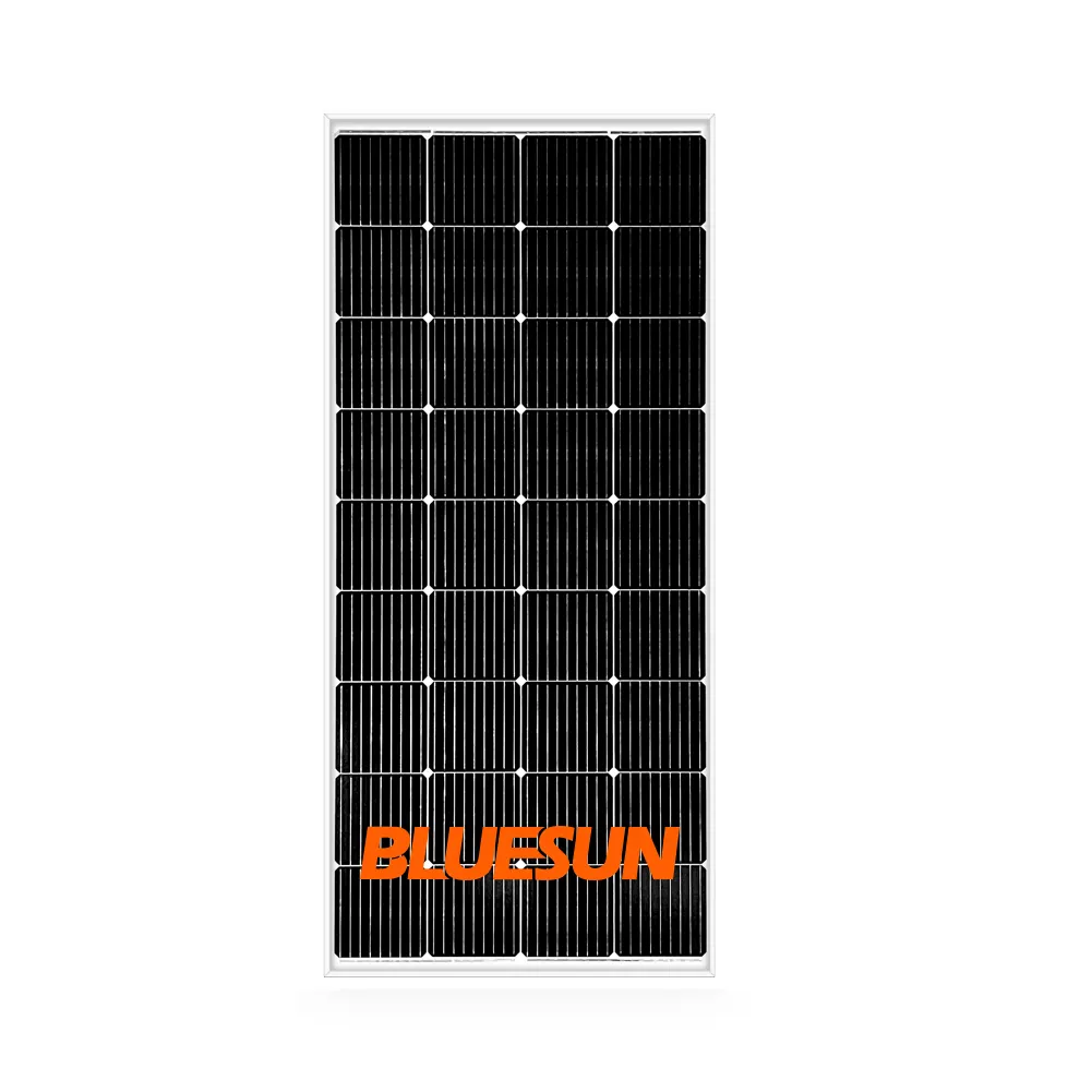 Bluesun panel surya mini 100w 200W 220W 230w untuk penggunaan perumahan grosir mono penuh hitam