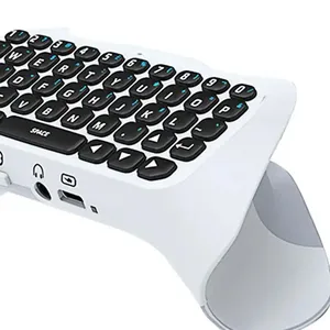 Teclado inalámbrico para controlador ps5 PlayStation 5 con altavoz incorporado Compatible con Bluetooth Gamepad Mount Qwerty para Ps5