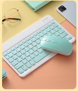 Tablet PC Blue-Tooth Keyboard Mini teclado inalámbrico Mouse Keycaps recargable para iPad Phone Laptop Keyboard - Product Image 4