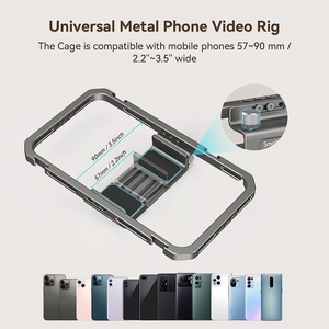 Small Rig Universal Phone Cage Smartphone Video Rig <strong>Kit</strong> with Handles Handheld <strong>Filmmaking</strong> Vlogging Case Stabilizer - 2791B+2772*2 - Product Image 3