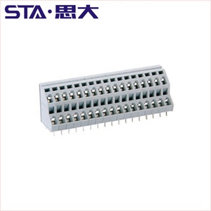 10.0mm Pitch Quick Wire <strong>Connect</strong> High Power PCB Screwless <strong>Spring</strong> PCB Modular <strong>Terminal</strong> <strong>Block</strong> Connector with Button DG243-10.0 - Product Image 2