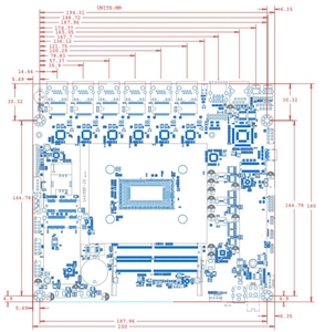 BKHD Factory 18*20CM 6 Lan DDR4 Intel I7-1195g7 FCBGA1449 Industrial Motherboard for <strong>Network</strong> Appliance Firewall VPN Server X86 - Product Image 5