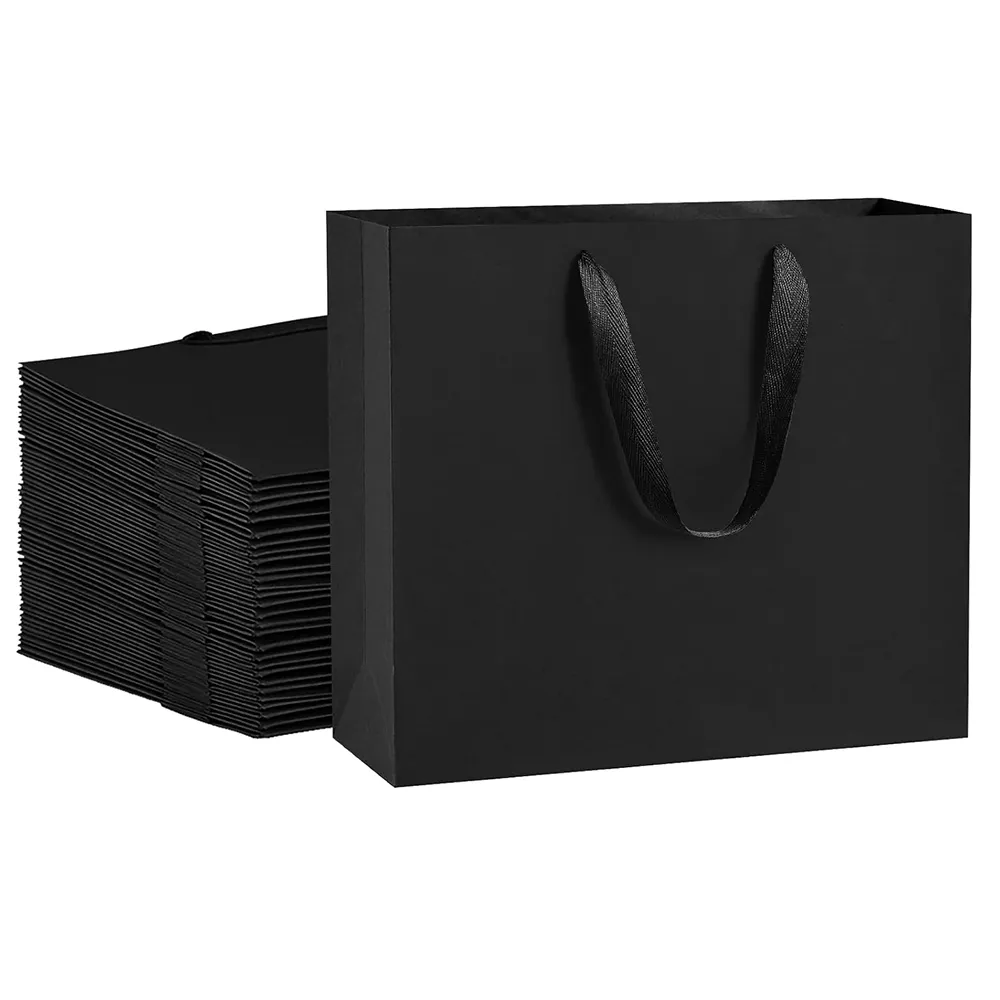 Sacchetto di carta usa e getta per riciclare con manico Design personalizzato sacchetto di carta regalo di vendita caldo sacchetto di carta con Logo