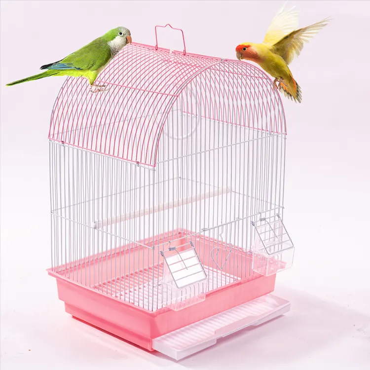 Vendita calda in acciaio inox gabbia per uccelli appeso gabbia per uccelli Mini gabbie per uccelli per la vendita