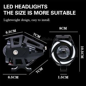 Motorcycle <strong>Led</strong> Headlight 20w <strong>U5</strong> U7 <strong>Led</strong> Light 12V/80V U2/U3/<strong>U5</strong>/U7/U10 Laser Strobe <strong>LED</strong> Projector Motorcycle Driving Light - Product Image 3