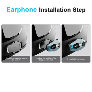 EJEAS X10 Casco de motocicleta Intercomunicador Bluetooth 10 Riders Mesh Group Sistema de auriculares inalámbricos de 2 vías Material ABS Moto Intercom