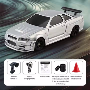 ミニ1:43 4x4高速車ジャイロライト付きリモートコントロールオンロードレーシング車両モデルおもちゃ小型rcドリフトカー - Product Image 5