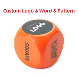OEM ODM tùy chỉnh PU bọt yoga 6-Side DICE Trắng đa diện xúc xắc Hot Bán Thần Tài Cube chơi xúc xắc với từ Jumbo bọt bóng - Product Image 6