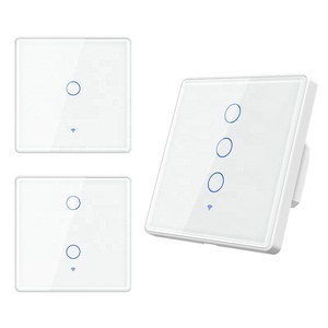 Ab/İngiltere standart Wifi Tuya zigbee homekit akıllı anahtar kablosuz APP dokunmatik cam panel duvar akıllı anahtar 1/2/3 Gang akıllı anahtar - Product Image 5