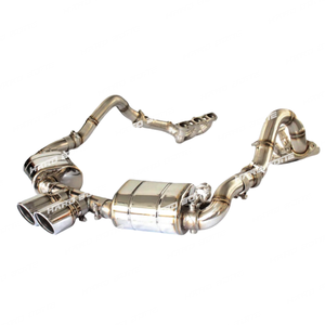 High Performance Racing Valved Exhaust Pipes with <strong>Header</strong> for Porsche Cayman Boxster 987 987.2 2.7 2.9 <strong>3.4</strong> 08-12 Exhaust System - Product Image 3