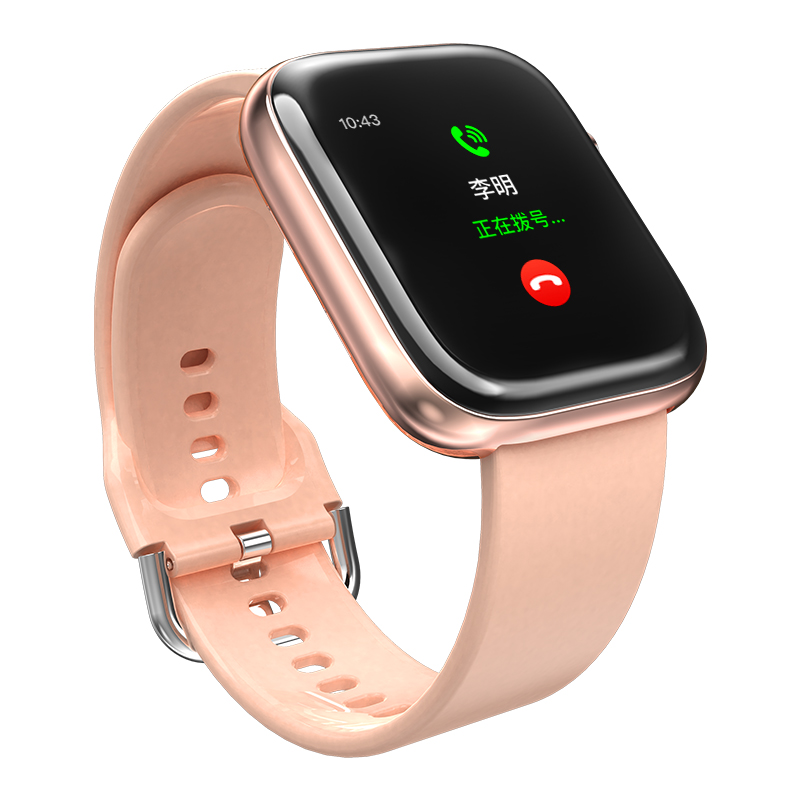 Montre intelligente d'appel téléphonique rose T3 pro BT