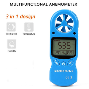 Anemómetro de sensor de dirección de viento caliente de velocidad universal con función de temperatura y humedad - Product Image 3