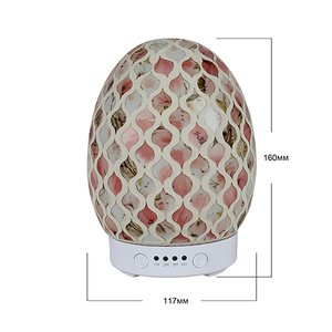 Home Aromatherapy Essential Oil Diffuser with 7 Color <strong>LED</strong> Light, 100ml Mosaic Egg Shape Ultrasonic Diffuser with Timer - Product Image 2