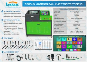 Beacon Machine Diesel Common Rail Machine <strong>Computer</strong> Control CRDI Injector Test Bench CRS5000S CRS5000 - Product Image 5