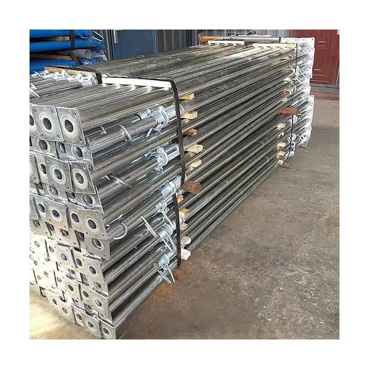 Q235 pali per ponteggi in acciaio costruzione regolabile cassaforma in alluminio supporto in acciaio Push Pull Prop Jack Post acciaio Acro Acrow Prop