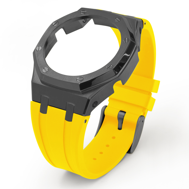 Noir + bande jaune