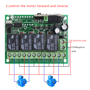 12V <strong>Relay</strong> Module 4 Channel Receiver Board 433Mhz RF Transmitters Light <strong>Wireless</strong> Remote <strong>Control</strong> Switch - Product Image 2