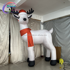 Séc Hot Bán 4 Meter cao <span class=keywords><strong>Inflatable</strong></span> Trắng nai sừng tấm cho Giáng sinh ngoài trời trang trí cửa hàng - Product Image 2