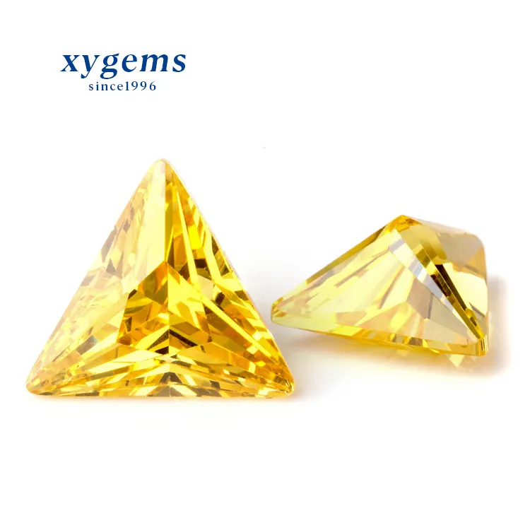 Máquina de alta qualidade corte grande 9*9mm ouro amarelo zircônia cúbica jóias pedra