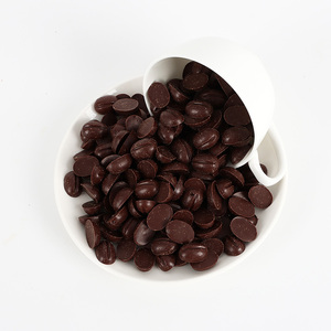 Granos de cacao de Madagascar Premium hechos con decoraciones de pasteles de helado Chocolate en forma de grano de café Chocolate negro de origen único - Product Image 2