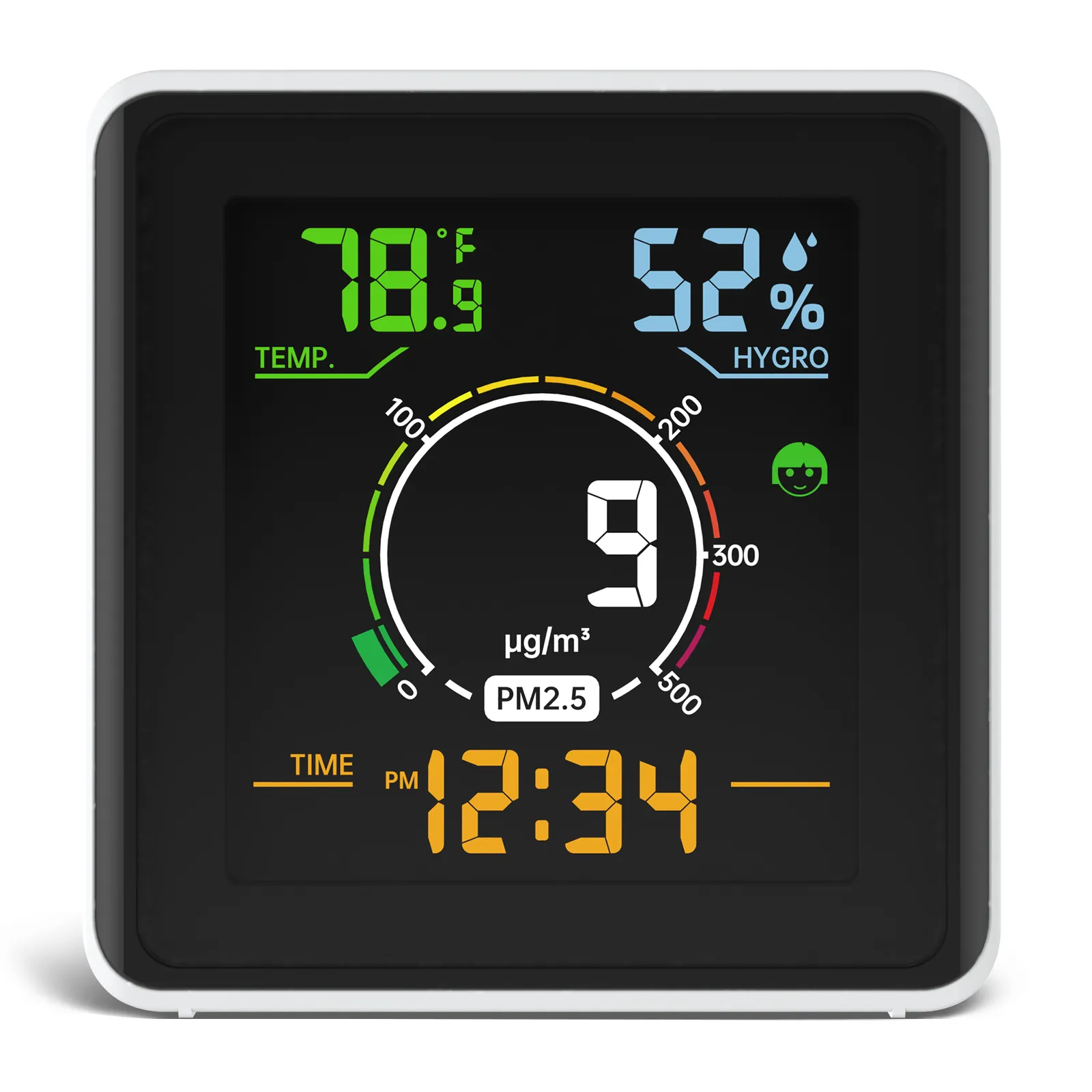 Nuovo Design Tuya purificatore d'aria PM 2.5 rilevatore di Gas Wifi Monitor della qualità dell'aria misuratore del sensore PM2.5