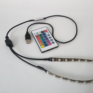 USB <strong>LED</strong> Backlight Strip Gaming Chair Light Pack 6 <strong>Led</strong> <strong>X</strong> 2 Pcs With <strong>24</strong> Key Wireless Remote RGB Smd5050 <strong>Led</strong> Light for Gaming Chair