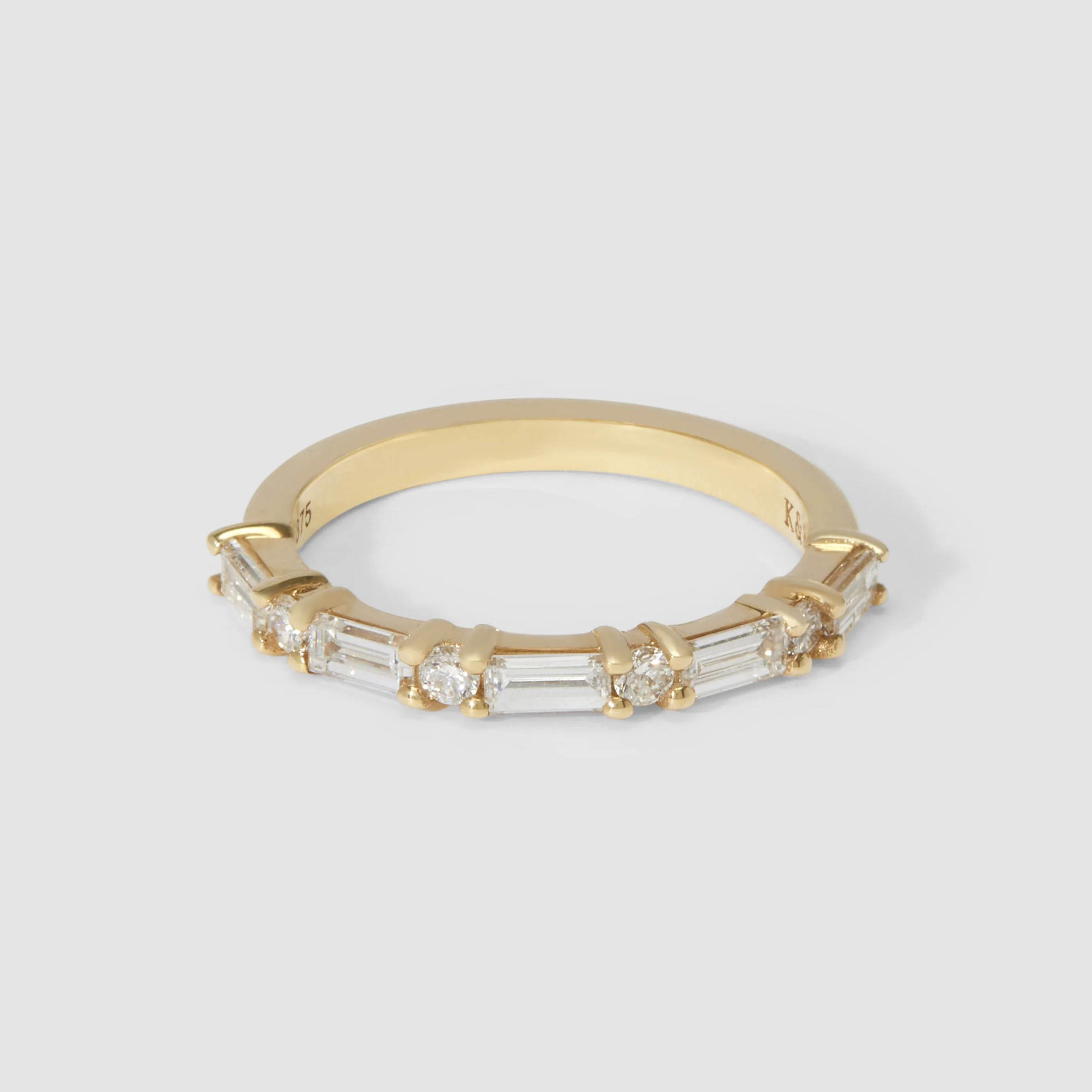 Round and Baguette Band
