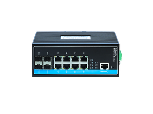 8-Port Gigabit POE und 4 100/1000Mbps Optisches Din-Rail-verwaltetes Switch-Plug-and-Play-Poe-Netzwerk mit SNMP-und QoS-Funktionen - Product Image 3
