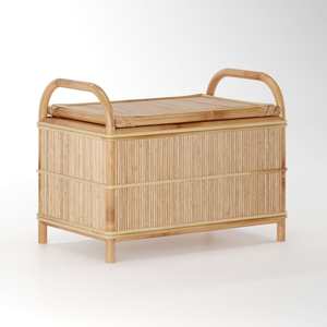 Rattan <strong>Trunk</strong> Rustic Household Decorative Clothing Bamboo Hamper <strong>Trunks</strong> Big Container Storage Boxes - Product Image 6