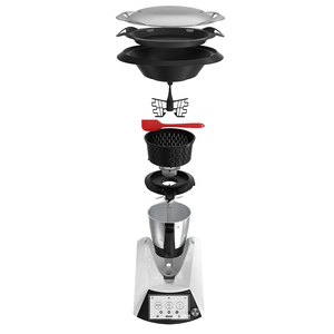 Sıcak satış 1000W çok fonksiyonlu akıllı mutfak robotu mutfak hamur tezgah mikseri renkli ekran ve WIFI fonksiyonları ile - Product Image 4