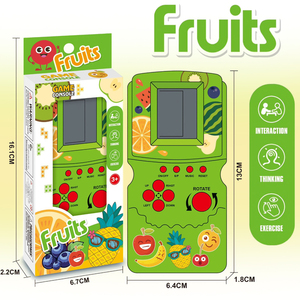 ハンドヘルドゲームコンソール大画面ボタン子供向けクラシックレトロ電子玩具内蔵多教育玩具