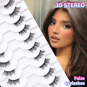 Wholesale <strong>Lash</strong> Factory Half Natural <strong>Lashes</strong> Handmade Fox Eye Cat Eye Cils Fluffy Wispy D Curl Volume Eyelashes for Makeup - Product Image 6