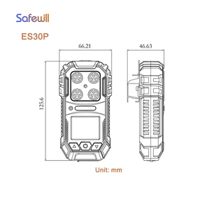 Safewill-Schwefelwasserstoff-Gas detektoren mit Daten erfassung Brennbares Gas UEG CO O2 ES30P Multi-Gas detektor Preis - Product Image 6