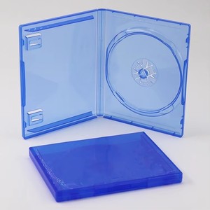 Şeffaf mavi temizle mavi yedek kılıf için PS4 PS5 oyun CD disk yedek kutu CD kabuk P5 oyunları için saklama kutusu - Product Image 4