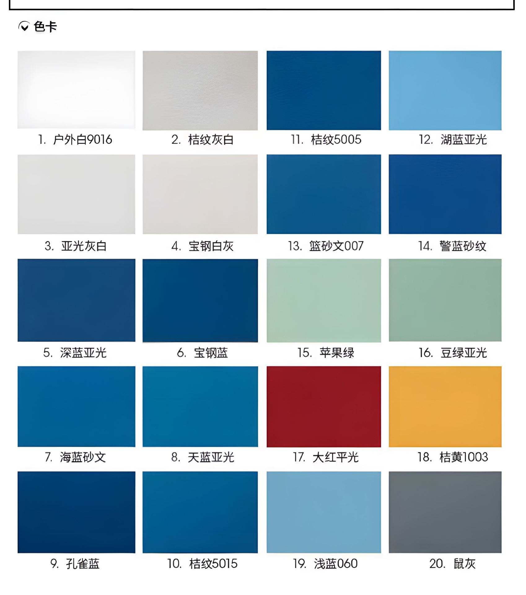 Couleur RAL multiple