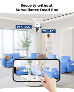 เลนส์คู่ 10X ซูมออปติคอลกล้องวงจรปิดไร้สาย Wifi หลอดไฟความปลอดภัย PTZ 360 องศากล้องเฝ้าระวังในรูปแบบหลอดไฟ - Product Image 4