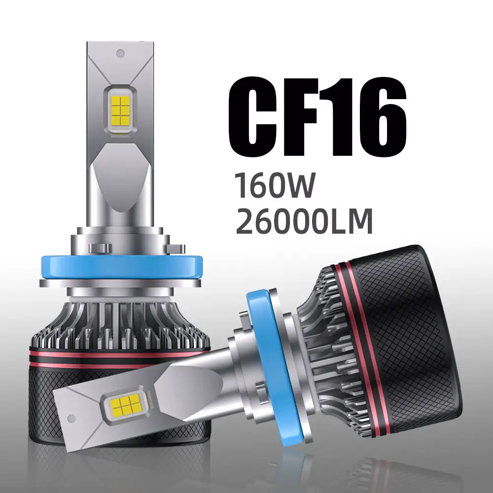 POPNOW CF16 Super Canbus Error Free LED Faros H4 H11 H8 H9 6500K Luz brillante Coche Faro Auto Sistema de iluminación