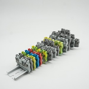 Top Contact Push-in Technology <strong>Double</strong> Level Through <strong>Spring</strong> Cage Din Rail <strong>Terminal</strong> <strong>Block</strong> - Product Image 3