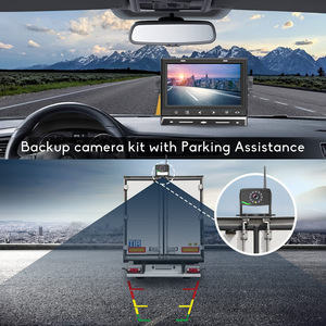 Portable Wireless IPS <strong>Backup</strong> <strong>Monitor</strong> Touch Screen Dashboard for Truck Reverse Assistance Blind Spot Detection Split Feature - Product Image 3