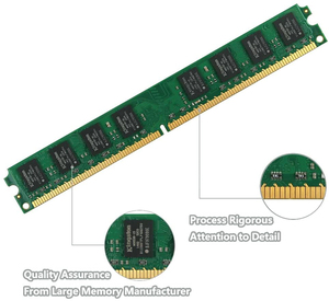 Hochwertige gebrauchte DDR2 2GB 667MHz 800MHz PC2-5300 6400 UDIMM 240PIN 1,8 V NON-ECC ungepufferter Desktop-Speicher RAM auf Lager - Product Image 4
