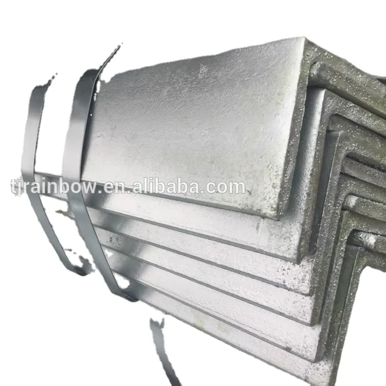 Barra angular ligera de metal galvanizado, ángulo de acero ranurado de 11kv, 75x75x8mm, de alta calidad, precio por tonelada
