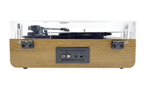 Reproductor de discos de vinilo retro multifunción con entrada y salida BT, grabación y reproducción USB, salida RCA, entrada auxiliar, bajo y tweeter, 1 unidad - Product Image 3
