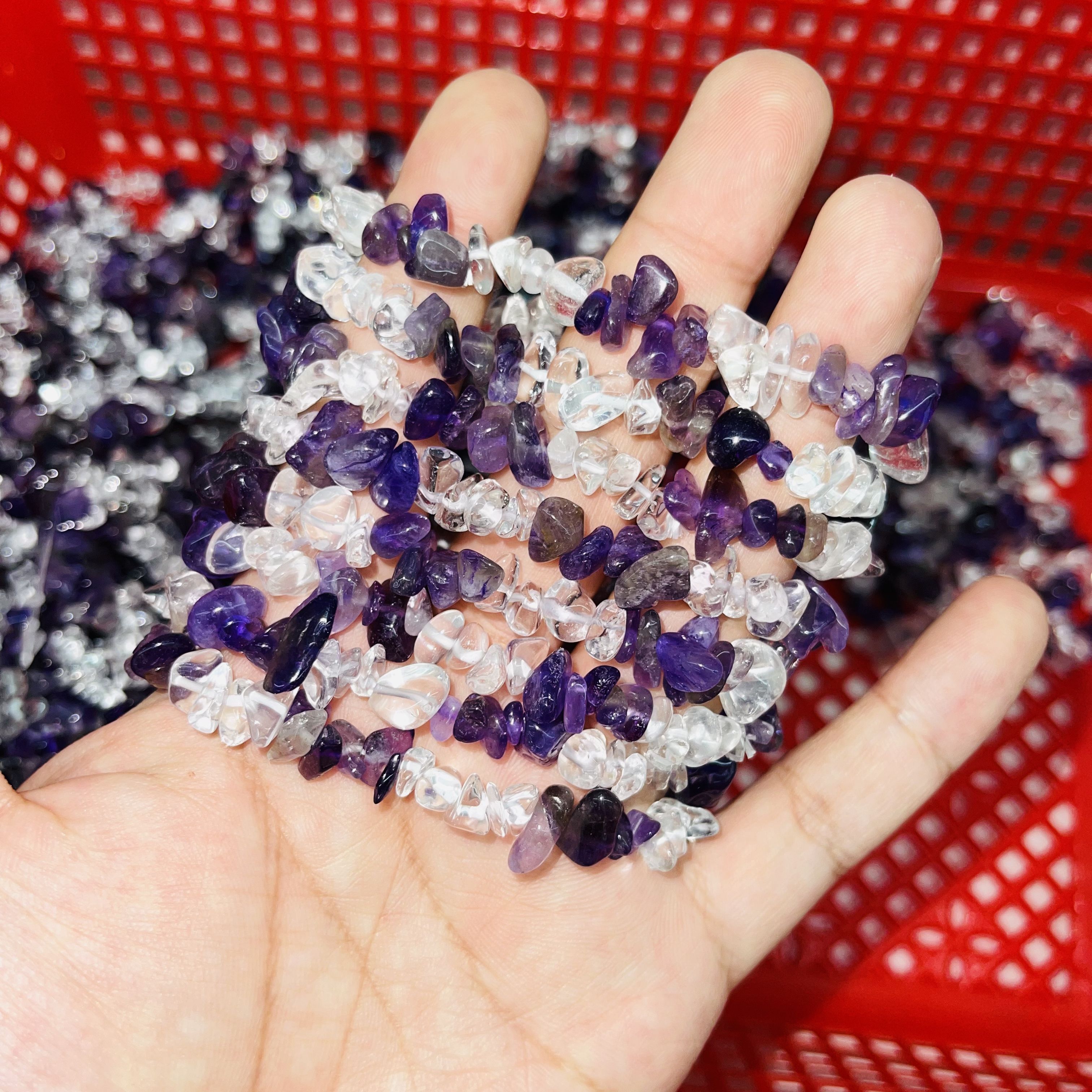 Améthyste et quartz clair