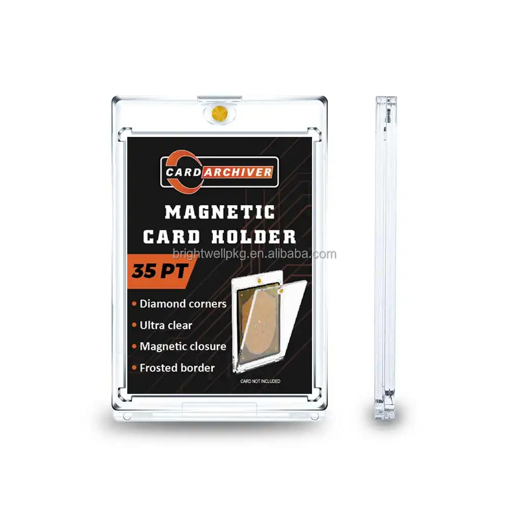 39PT 마그네틱 카드 케이스 UV 원터치 마그네틱 홀더 스포츠 카드 35PT 보호 원터치 마그네틱 카드 홀더